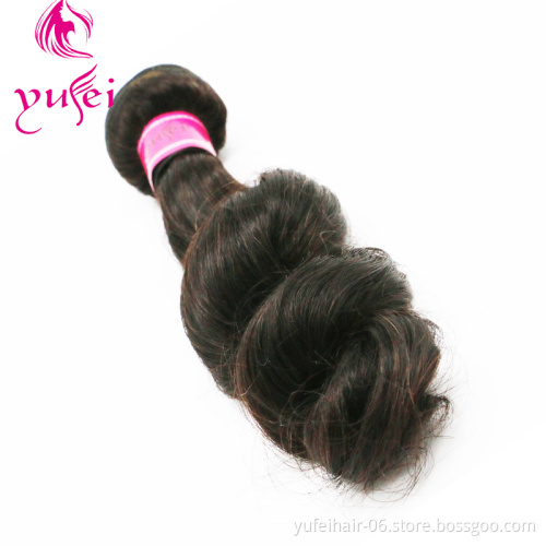Loose wave crochet hair bundles with closure extensiones de cabello natural color
